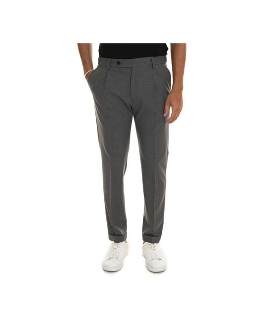 Berwich Gray Suit Trousers for men