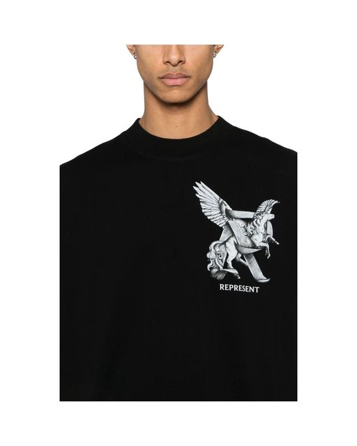 T-Shirts Represent de hombre de color Black
