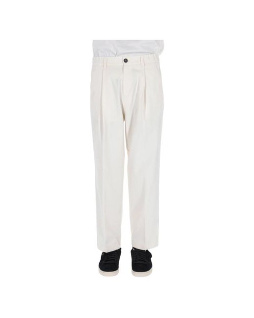 Herno Rechte Broek in het White voor heren