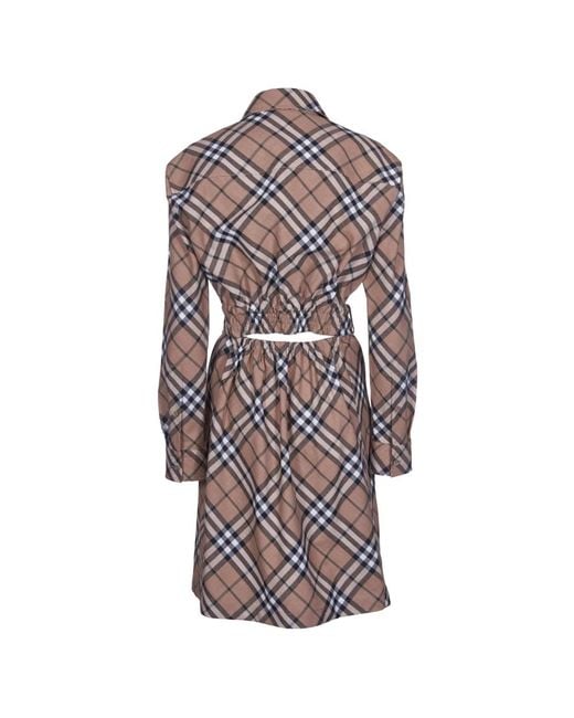 Burberry Brown Shirt Dresses