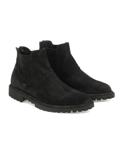Officine Creative Black Chelsea Boots for men