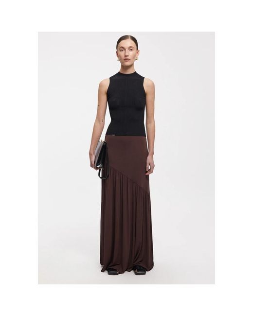 Aeron Brown Maxi Skirts