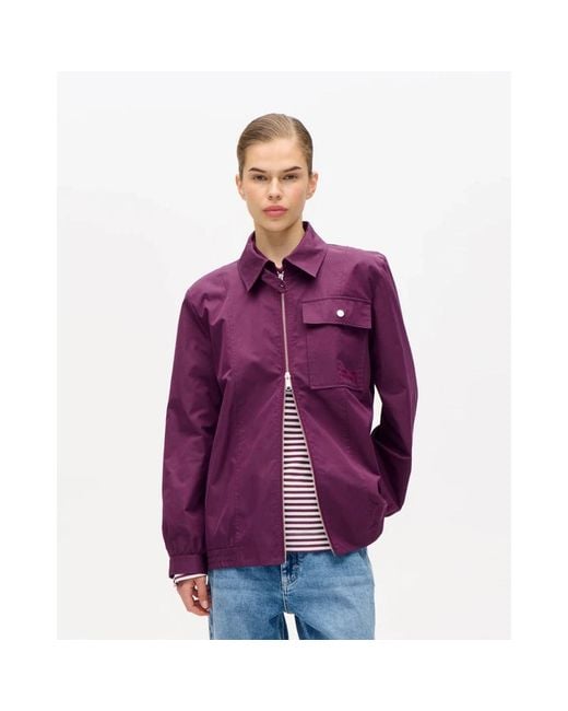 Light Jackets Baum und Pferdgarten de color Purple