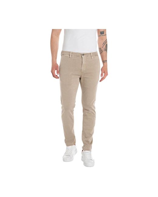 Replay Natural Chinos for men