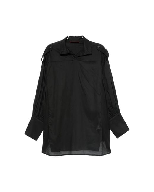 Thelatest Overhemden ,Zwart ,Stijlvolle Shirt Ciara in het Black