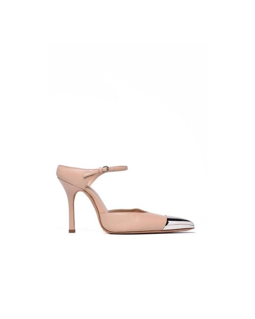 Sportmax Pink Heeled Mules