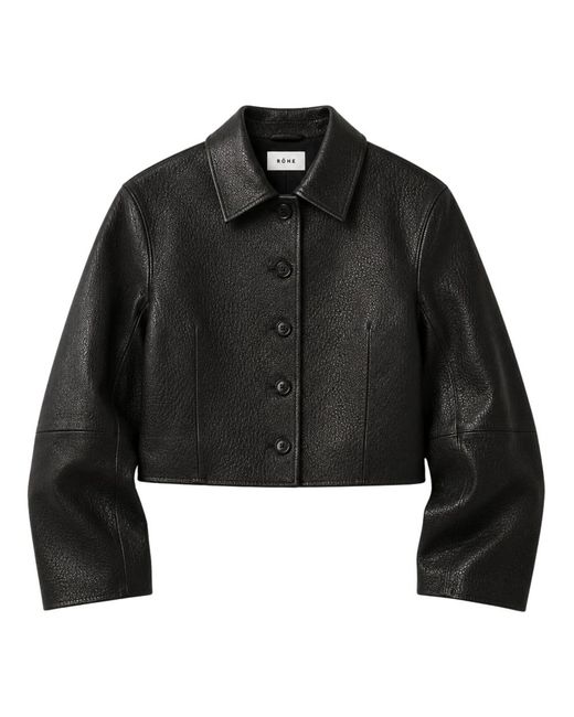 Leather Jackets Rohe de color Black