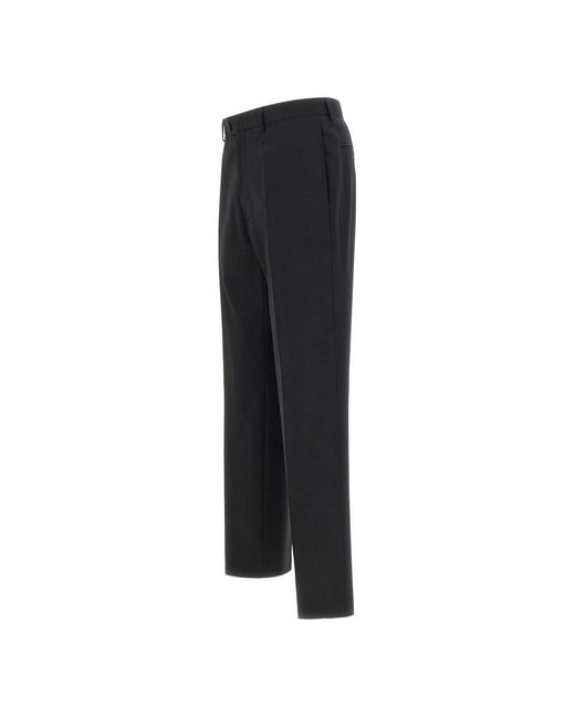 MM6 by Maison Margiela Black Straight Trousers for men