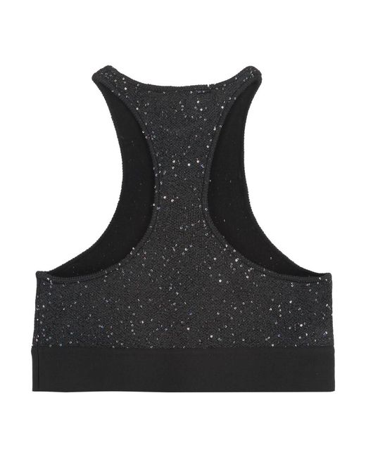 Palm Angels Black Sleeveless Tops