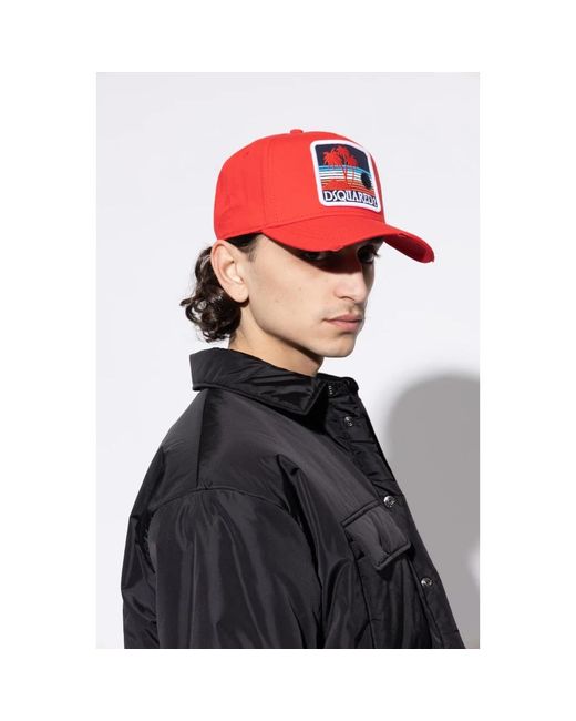 DSquared² Baseball Cap in Red für Herren