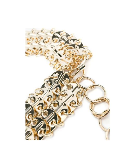 Belts di Rabanne in Metallic