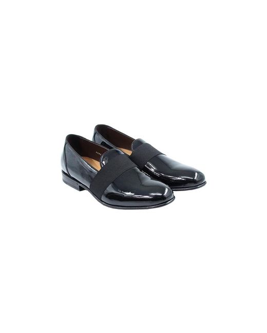 Green George Black Loafers for men