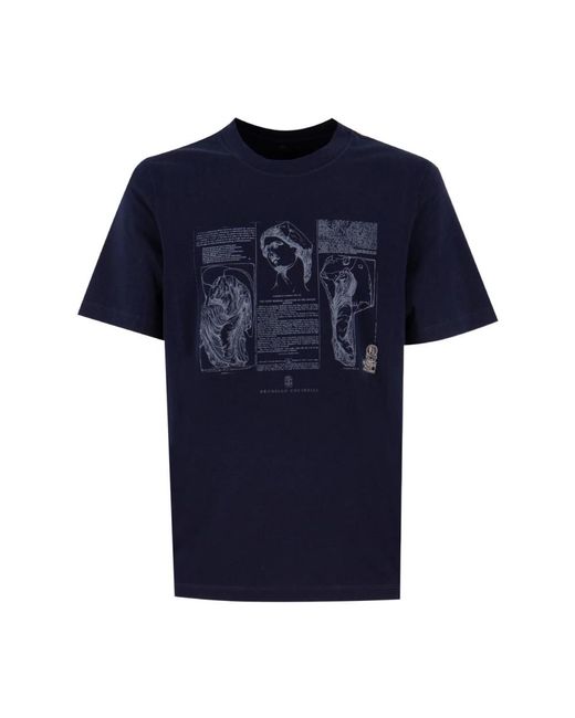 T-Shirts Brunello Cucinelli pour homme en coloris Blue