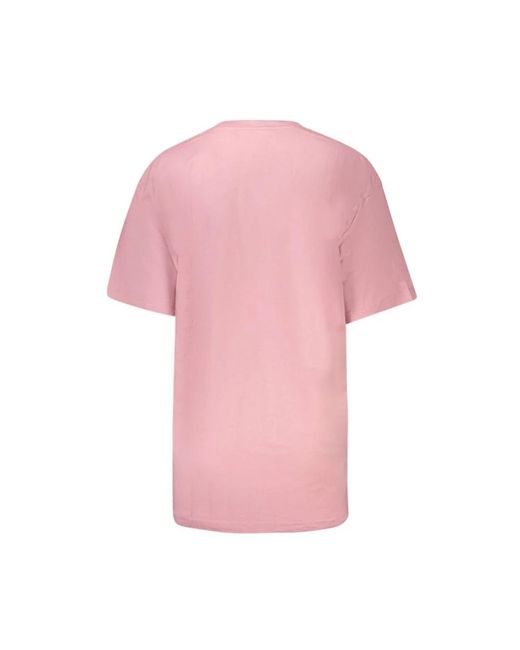 Vans Tops ,Roze ,Katoen Roze Katoenen T-Shirt in het Pink