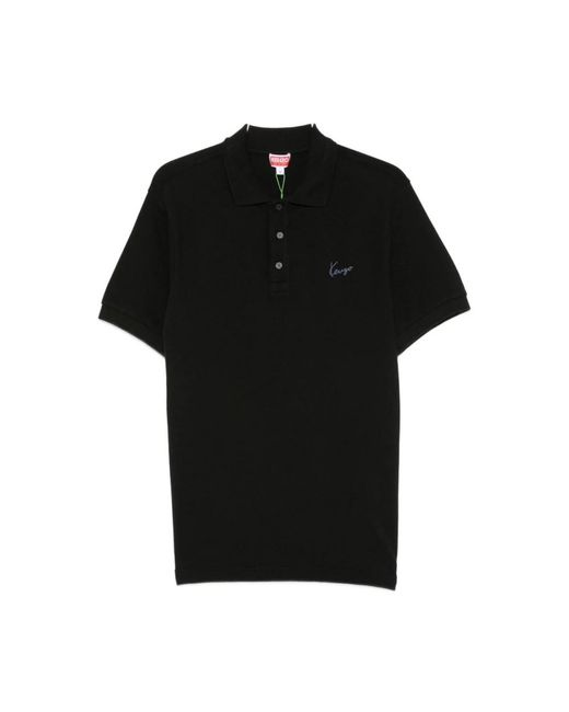 KENZO Black Polo Shirts for men