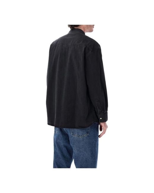 Studio Nicholson Black Denim Shirts for men