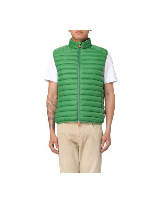 Save The Duck Vests in het Green voor heren