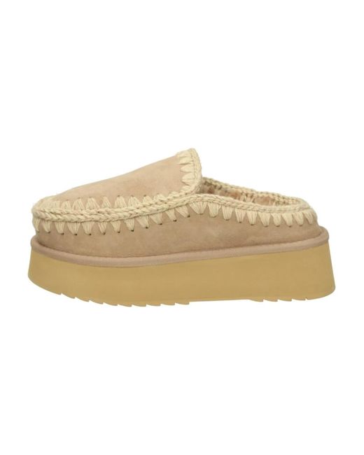 Mou Natural Clog Eskimo Platform
