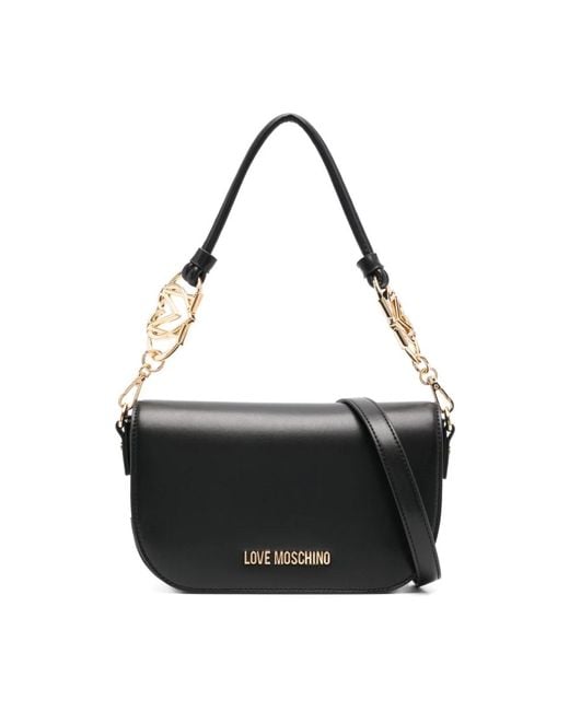 Shoulder Bags di Love Moschino in Black