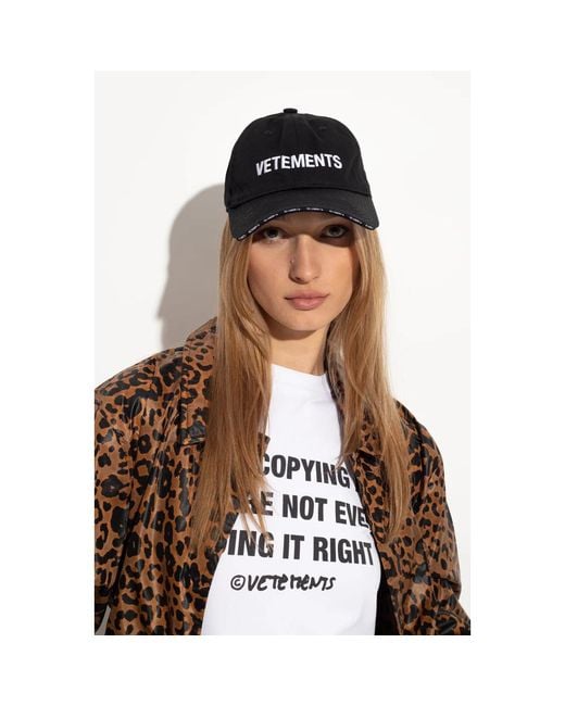 Caps Vetements en coloris Black