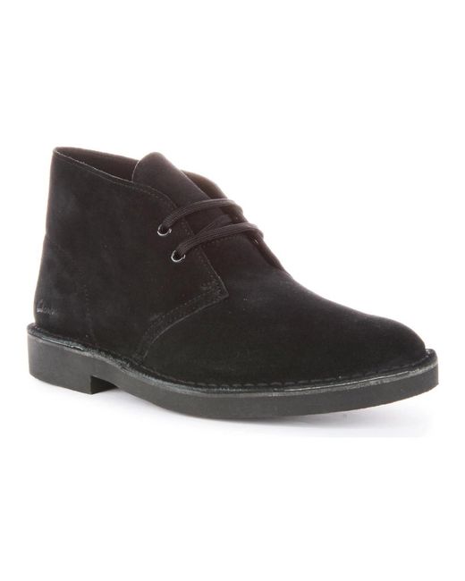 Clarks Black Lace-Up Boots for men