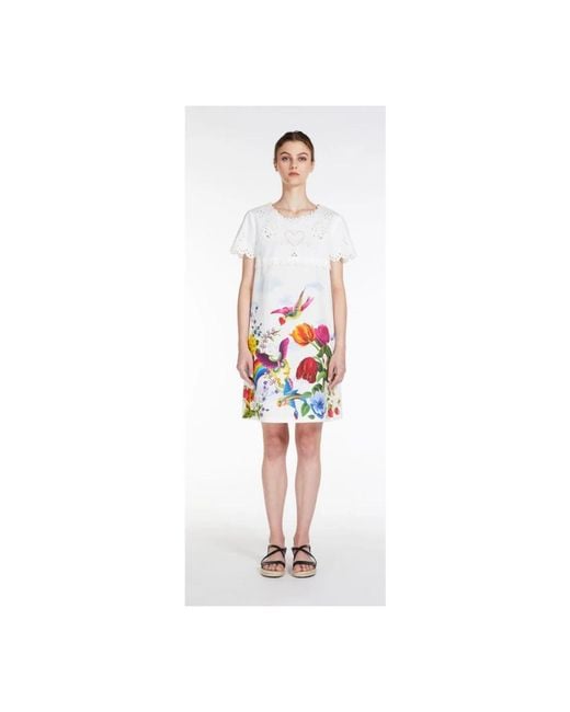 Max Mara White Short Dresses