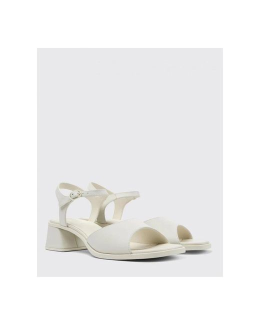 Camper White High Heel Sandals