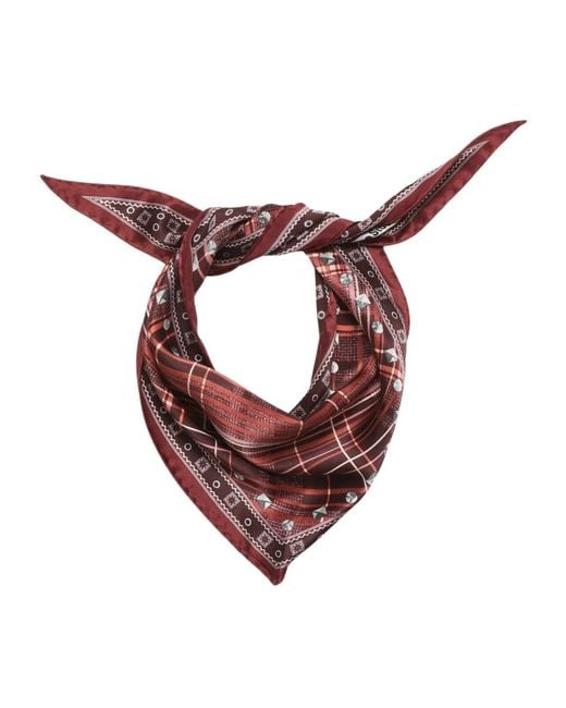 Acne Brown Silk Scarves