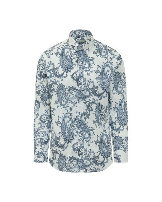Etro Blue Casual Shirts for men