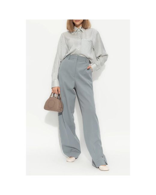 Stella McCartney Gray Wide Trousers