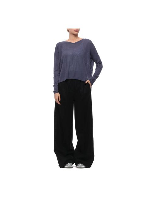 V-Neck Knitwear C.T.Plage en coloris Blue