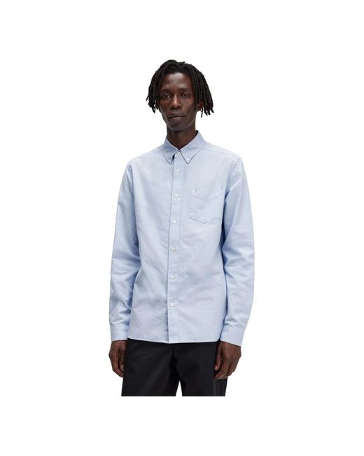 Casual Shirts di Fred Perry in Blue da Uomo