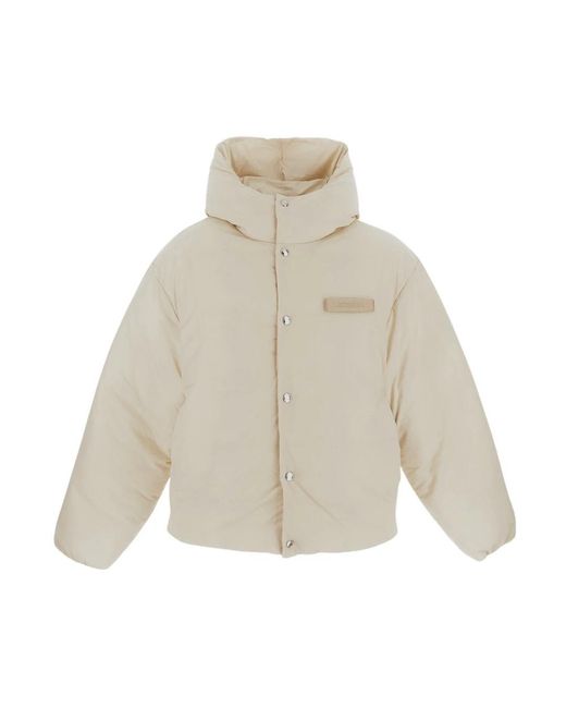 Jacquemus Jassen ,Wit ,Polyamide Pufferjas in het Natural voor heren