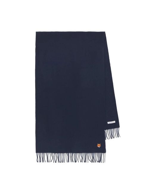 Maison Kitsuné Blue Winter Scarves