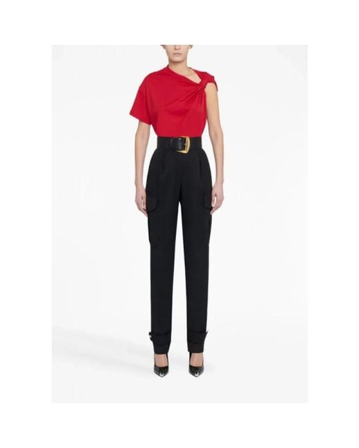 Alexander McQueen Black Tapered Trousers
