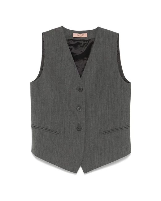 Vests Twinset en coloris Gray
