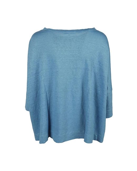 Zero C Blue Oversized Tops