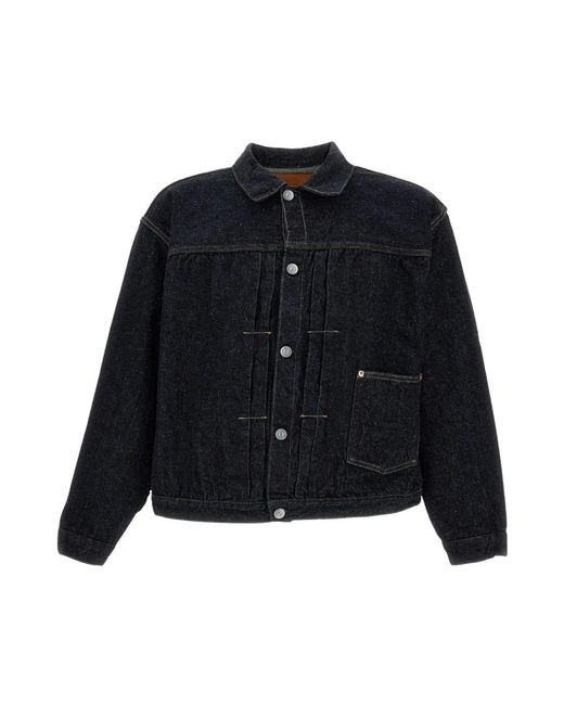Kaptain Sunshine Black Denim Jackets for men