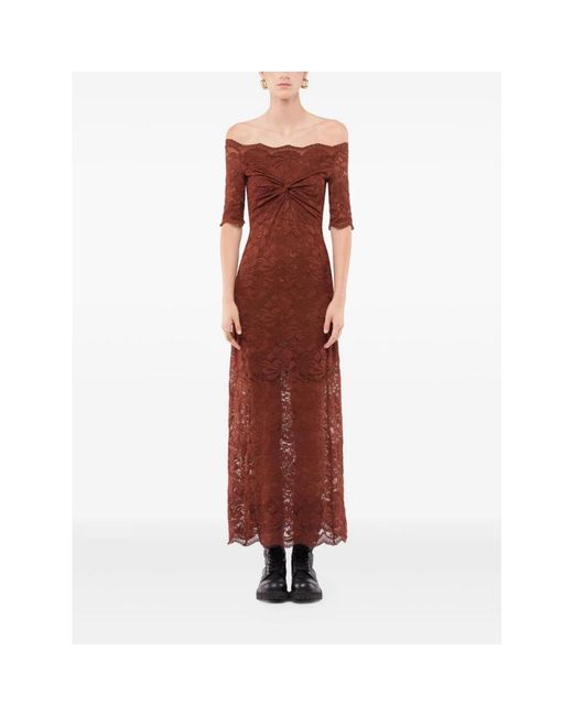 Maxi Dresses Rabanne de color Brown