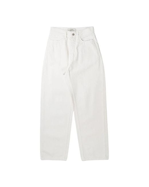 Studio Nicholson White Loose-Fit Jeans