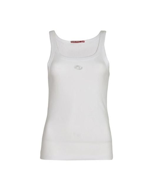 DIESEL Gray Sleeveless Tops