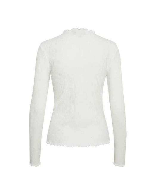Karen By Simonsen White Long Sleeve T-Shirts