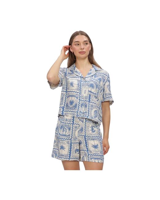 Object Objvima/Re Shirt in het Blue