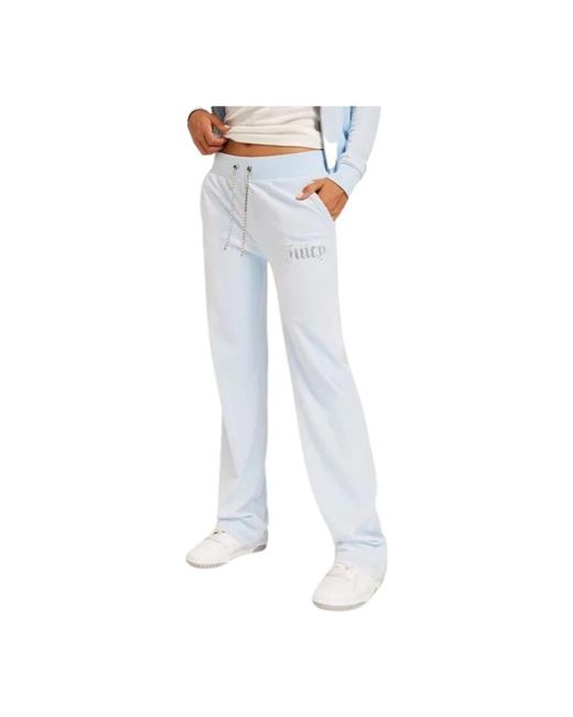 Juicy Couture Blue Straight Trousers