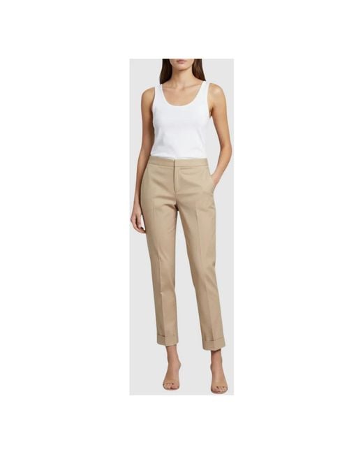 Twinset Natural Slim-Fit Trousers