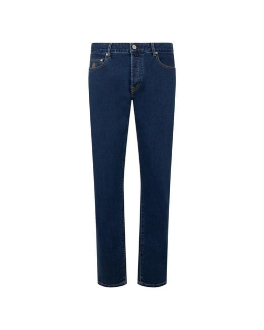 Moorer Blue Slim Fit Jeans for men