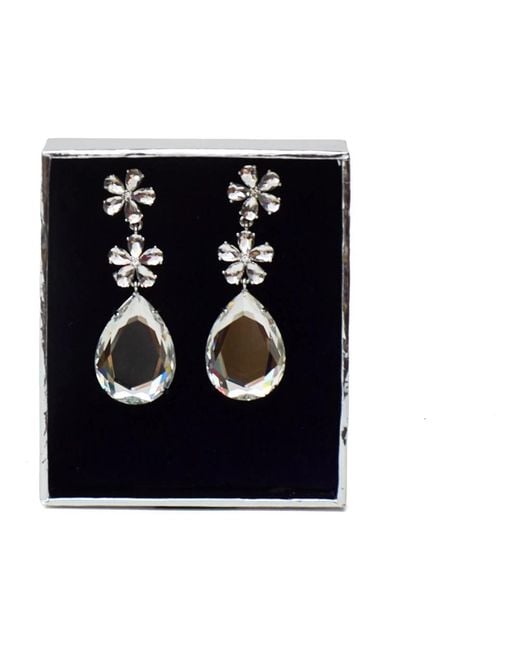 Earrings Self-Portrait de color Black