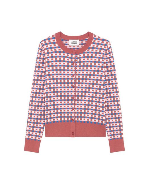 Alpha Studio Cardigan in het Red