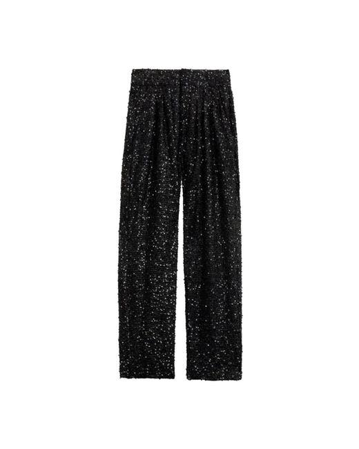 Isabel Marant Straight Trousers in het Black