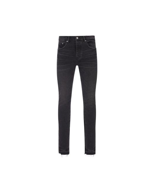 Purple Brand Schwarze skinny jeans mit einzigartigen details in Blue für Herren